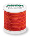 Spule Madeira Polyneon Multicolor Open Fire, bunt mit Rot, Kirschrot und Orange